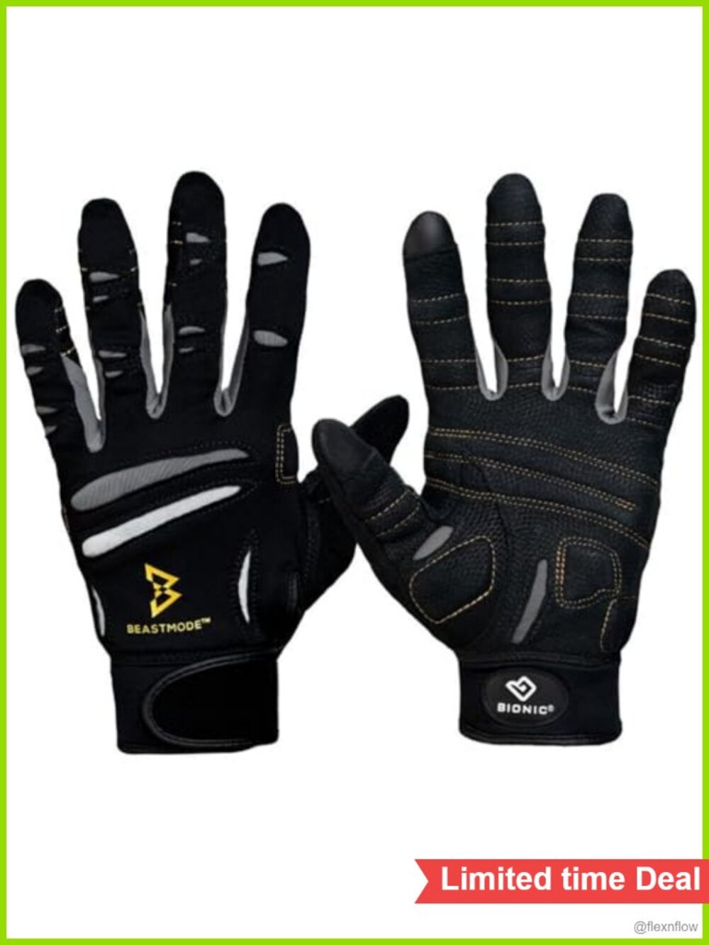 Full Finger Leather Gym Workout Gloves Touch Screen Breathable